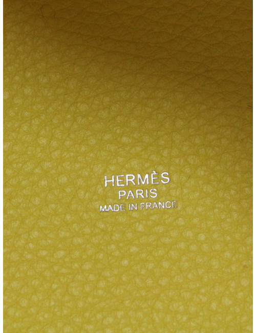 Sac HERMES Picotin 18 jaune