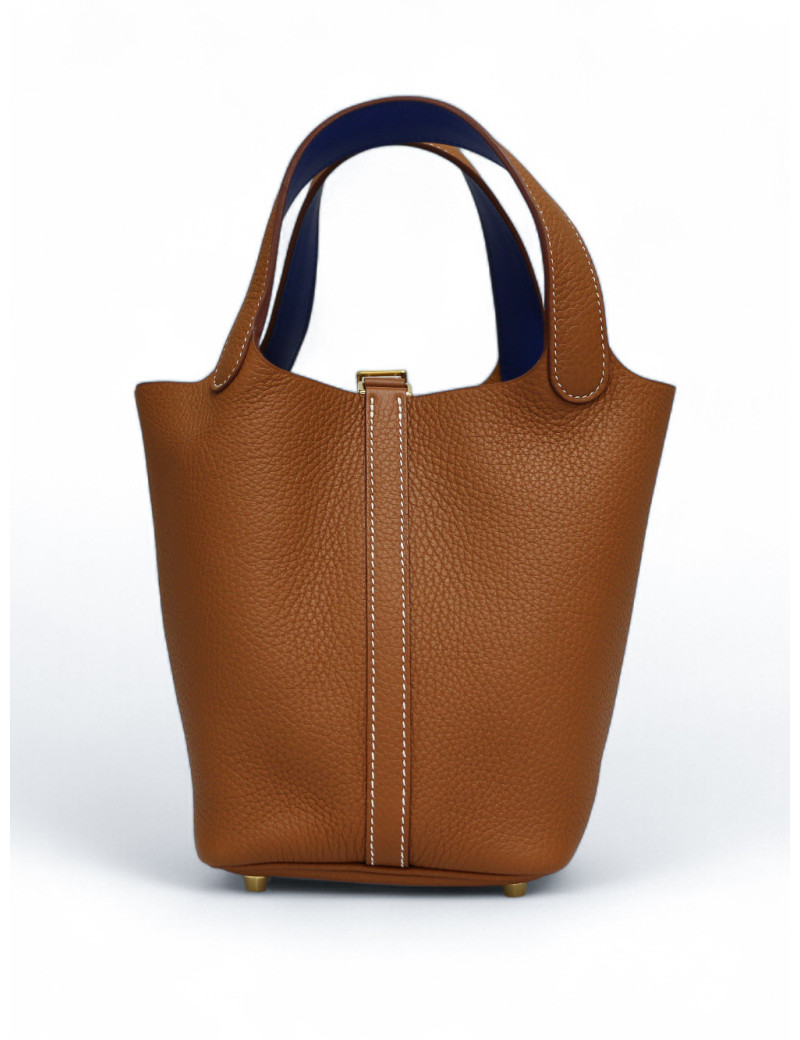 Sac Gold Picotin 18 HERMES cuir togo