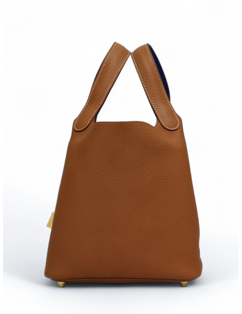 Sac Gold Picotin 18 HERMES cuir togo