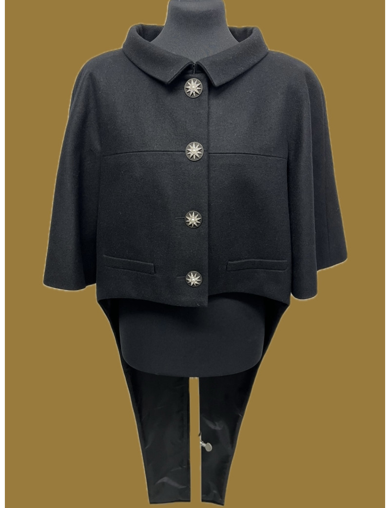 Veste queue de pie CHNEL T44 laine noire