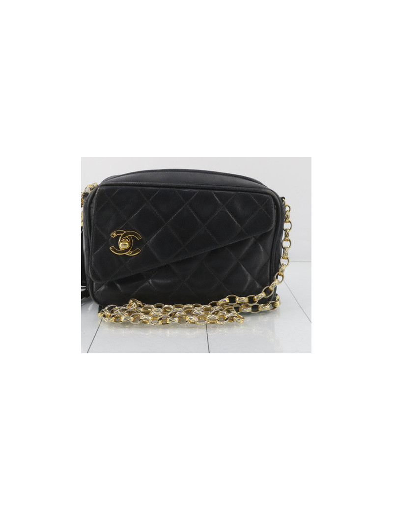 Mini sac caméra CHANEL turnlock fermoir