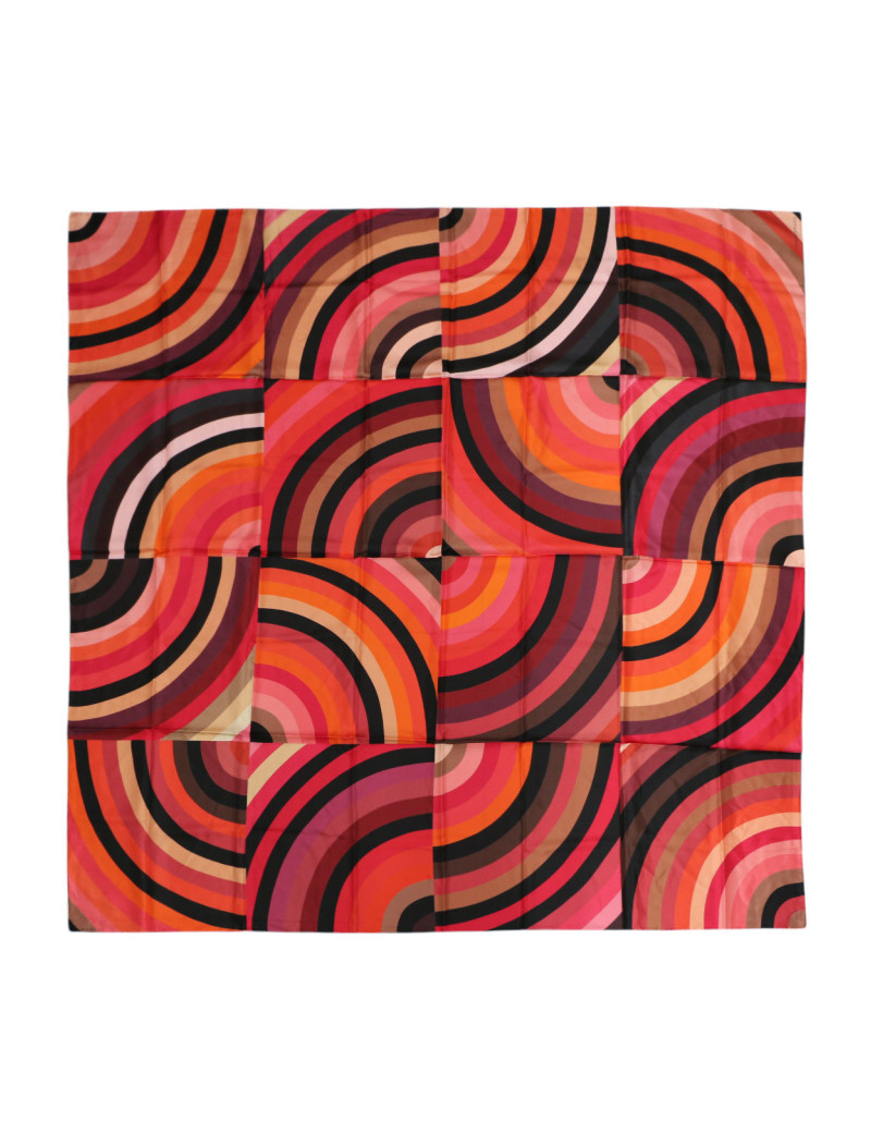 xxx Châle HERMES "Marcelina" en soie polychrome