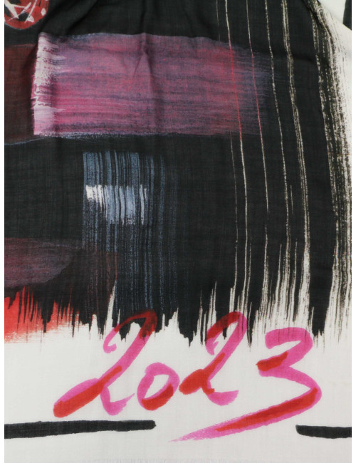 Grand châle CHANEL "TWEED 2023" cachemire