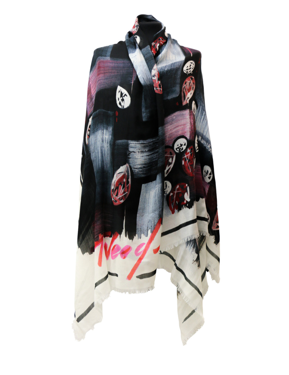 Grand châle CHANEL "TWEED 2023" cachemire