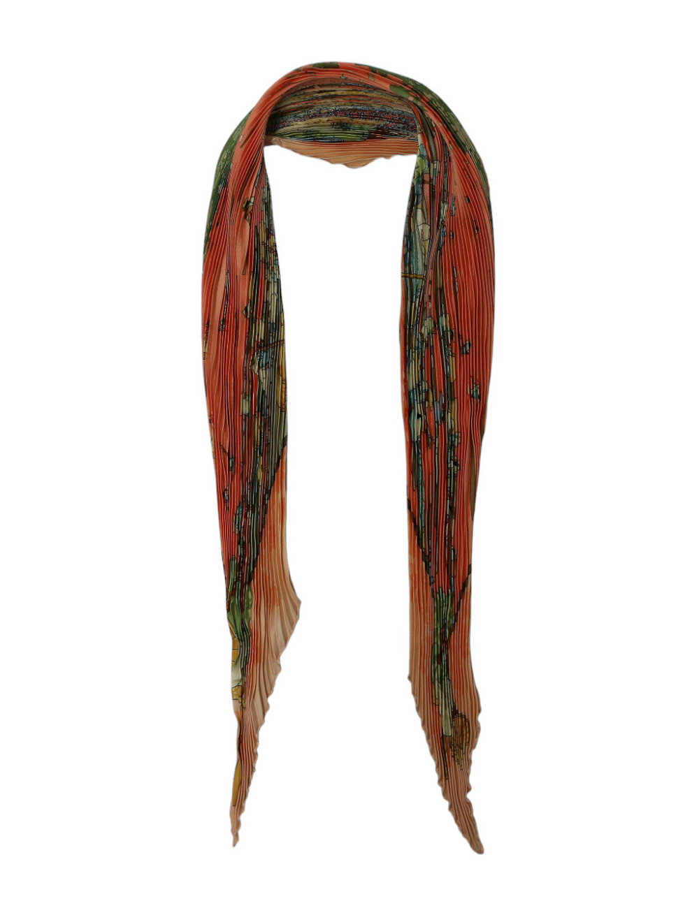 Plissé Hermès Marché flottant du lac Inlé par Dimitri Rybaltchenko