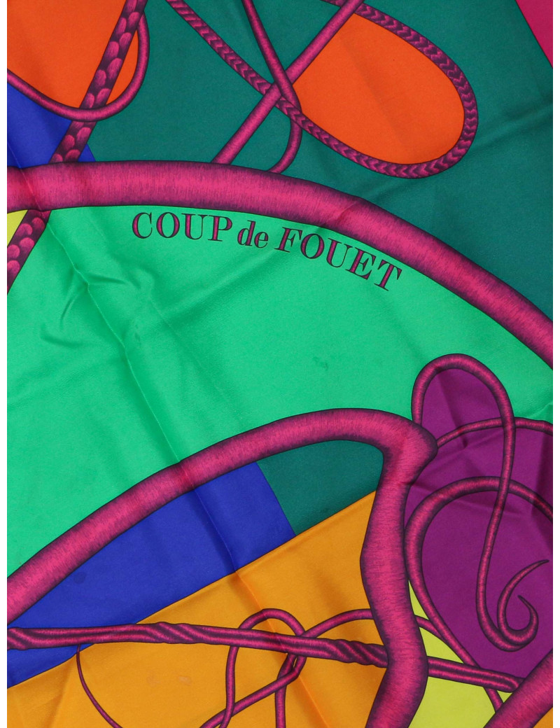 Carré géant HERMES Coup de foudre twill plume