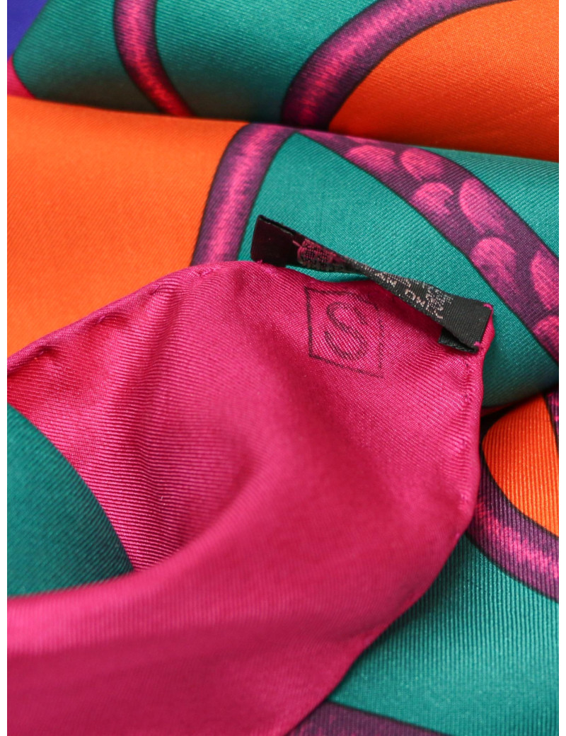 Carré géant HERMES Coup de foudre twill plume