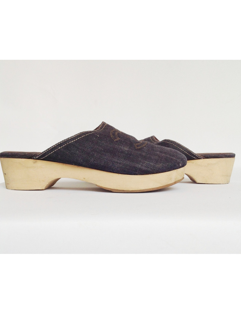 sabots CHANEL T 38 en jean 's 