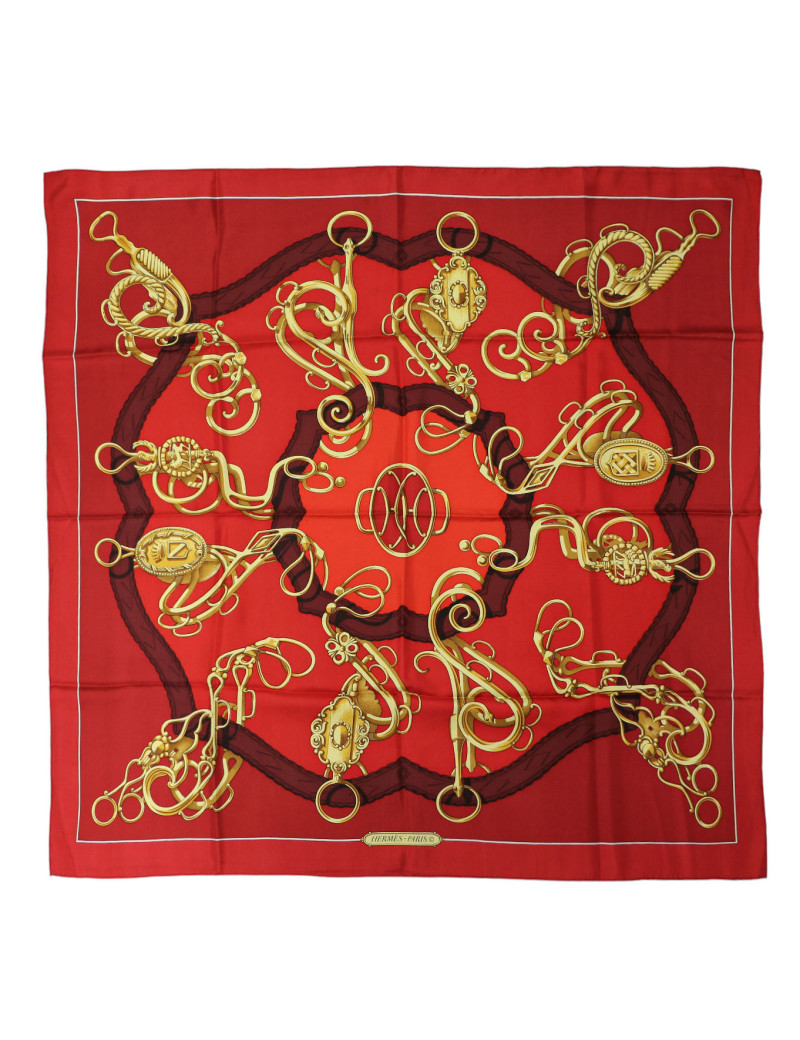 Carré HERMES Profilé rouge H