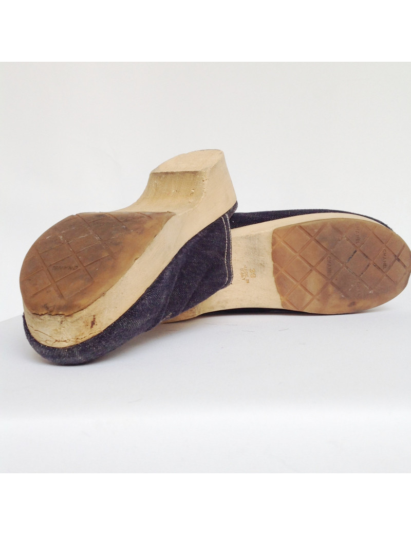 sabots CHANEL T 38 en jean 's 