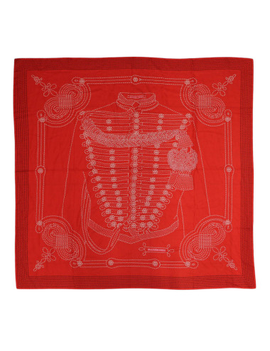 Châle Hermès Brandebourgs en cachemire et soie disponible d'occasion