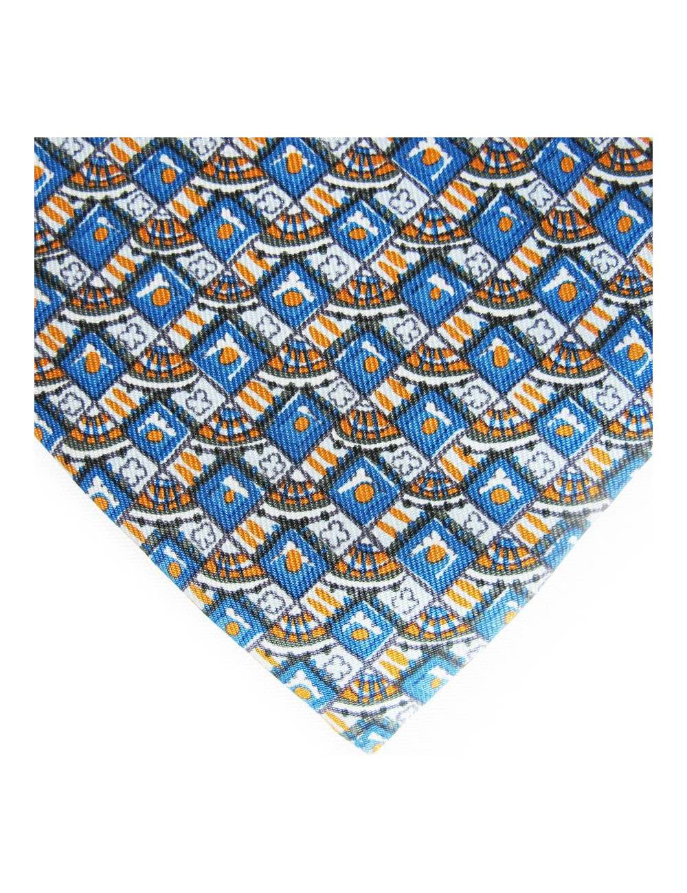 Cravate bleu HERMES météo