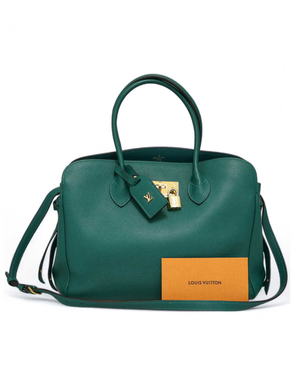 Sac Milla Louis Vuitton cuir grainé vert : certifié authentique