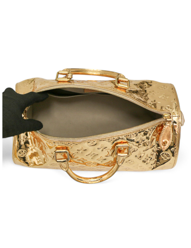 Speedy Miroir Louis Vuitton 35 Monogram Miroir dorée par Marc Jacobs