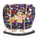 Mini bag purple DOLCE & GABBANA sequins jewel
