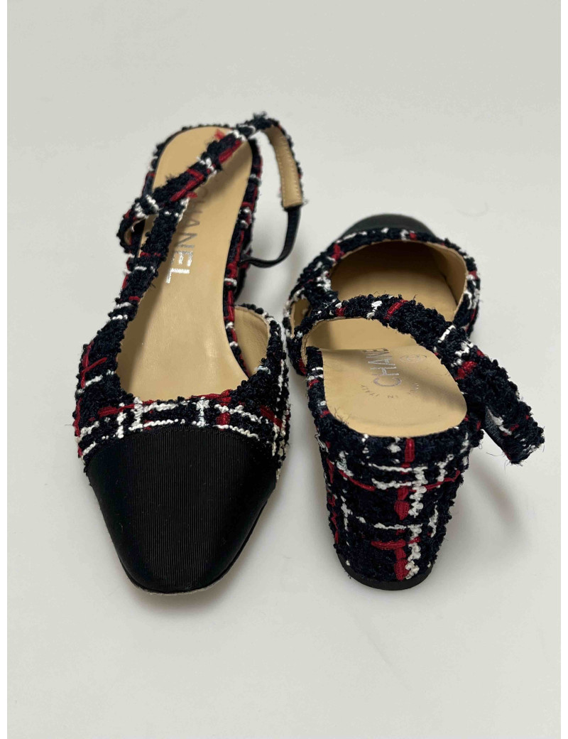 slingback CHANEL tweed T37
