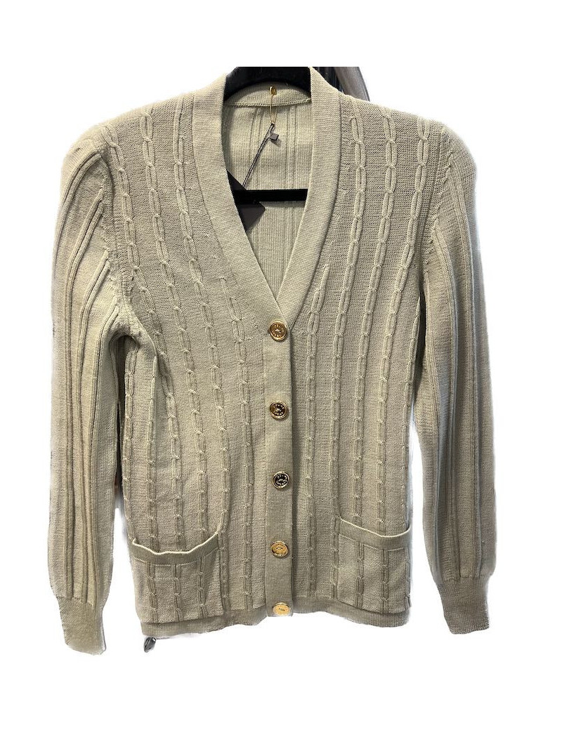 Gilet CELINE laine torsadé Vintage