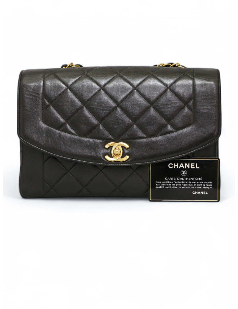 Sac Diana CHANEL vintage noir