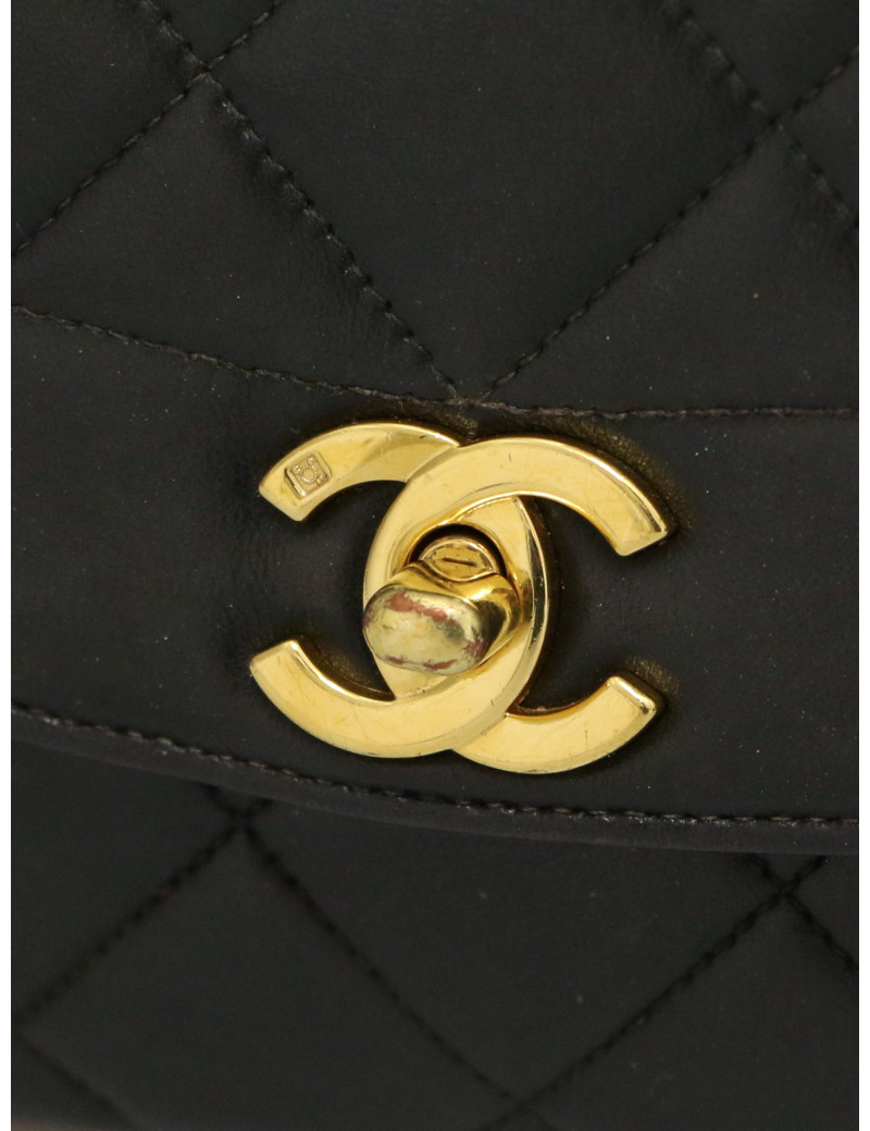 Sac Diana CHANEL vintage noir