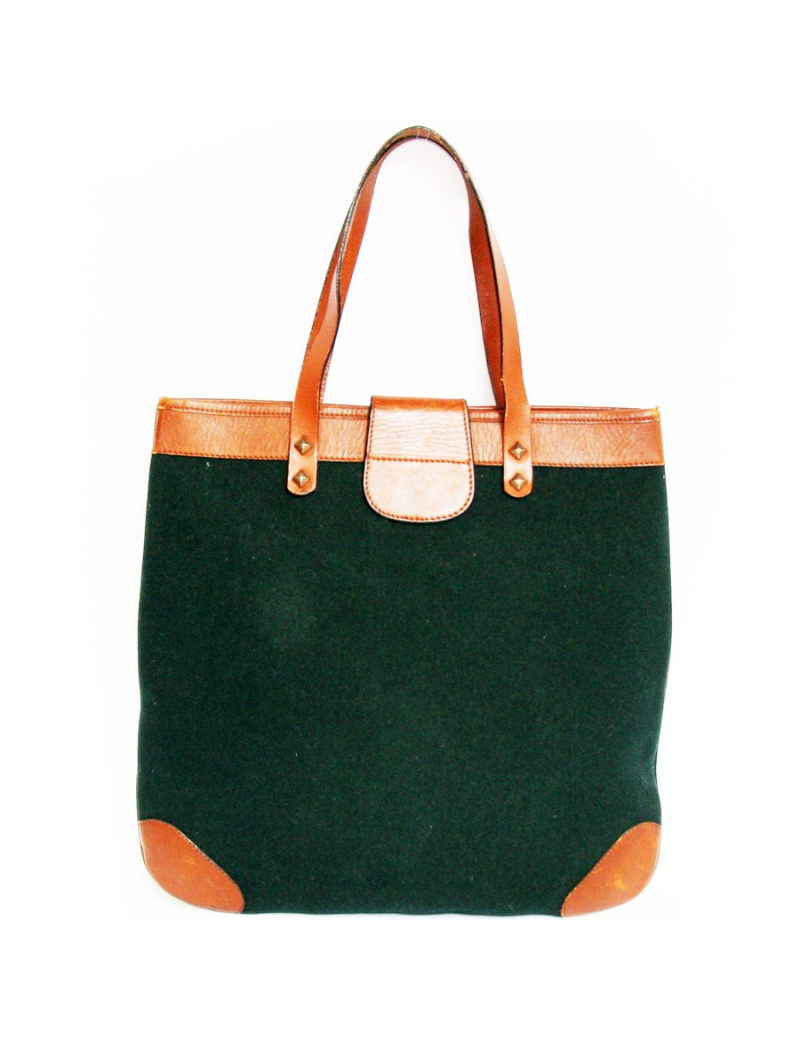 Sac CELINE en feutrine et cuir