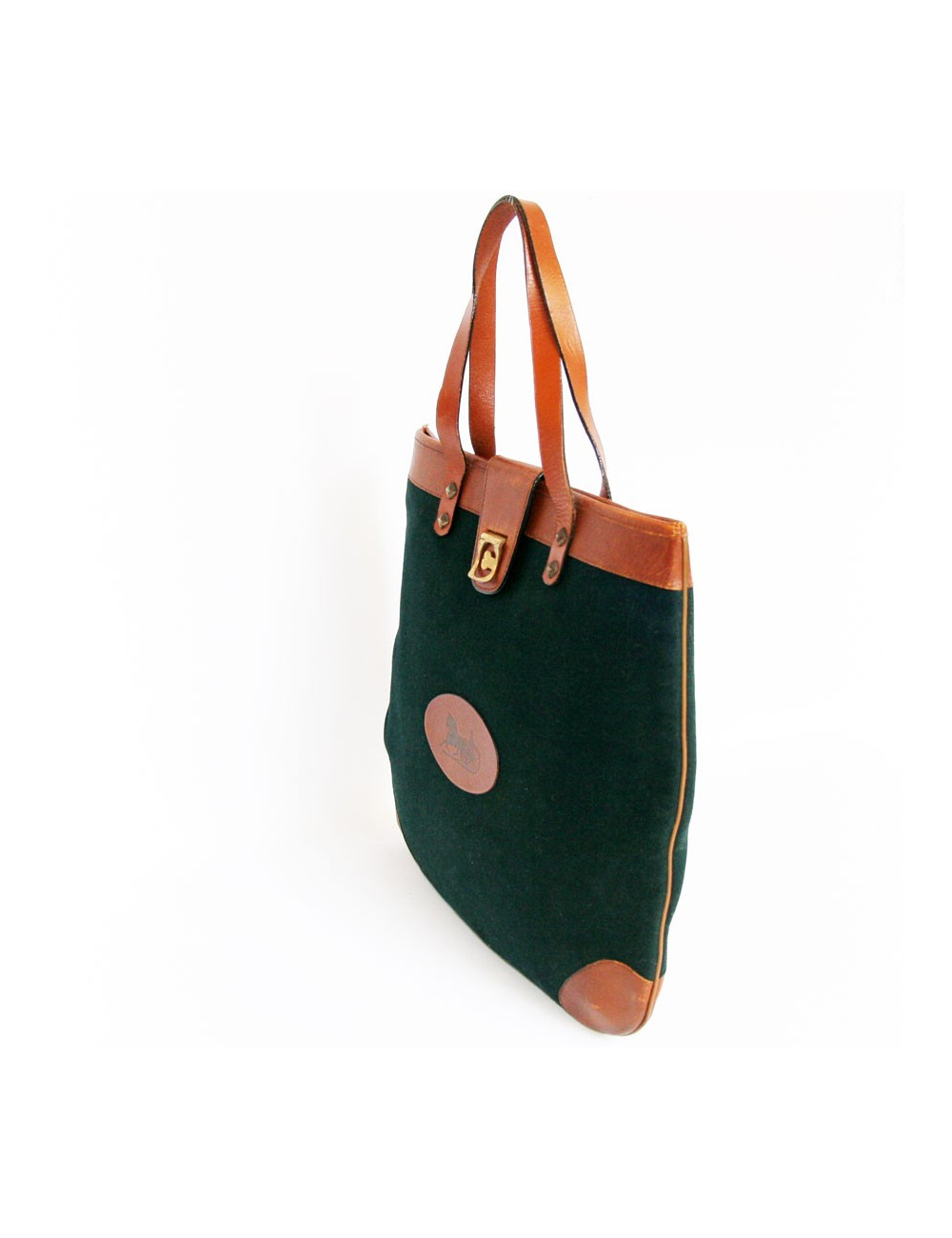 Sac CELINE en feutrine et cuir