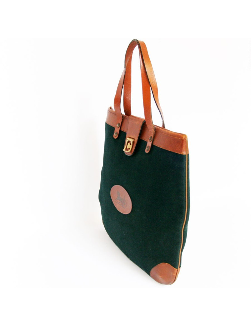 Sac CELINE en feutrine et cuir