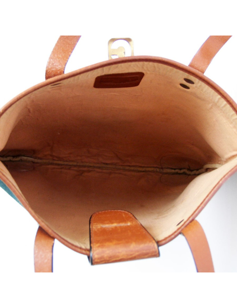 Sac CELINE en feutrine et cuir