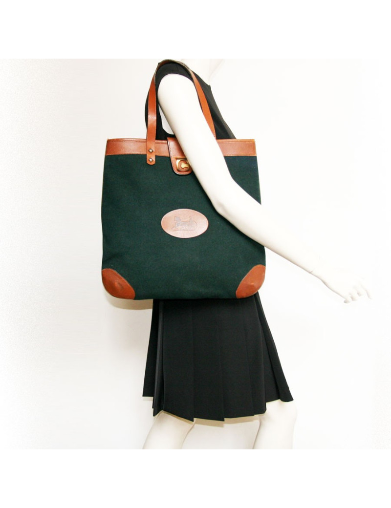 Sac CELINE en feutrine et cuir