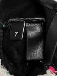 Mitaines CHANEL T 7 cuir perles Collection Graffiti