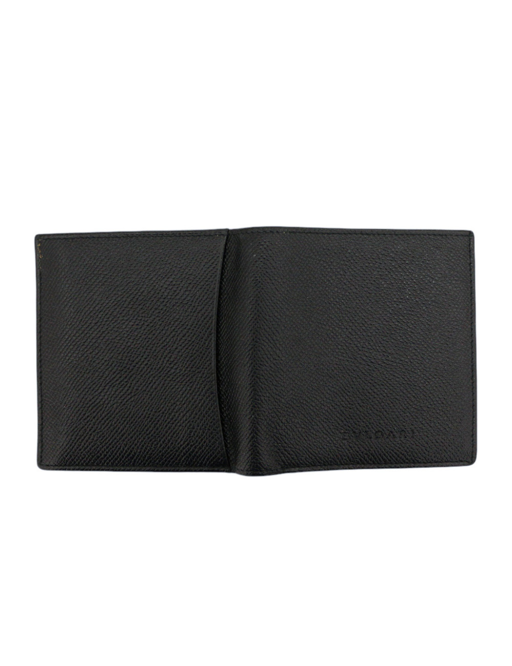 Porte cartes BULGARI cuir grainé noir