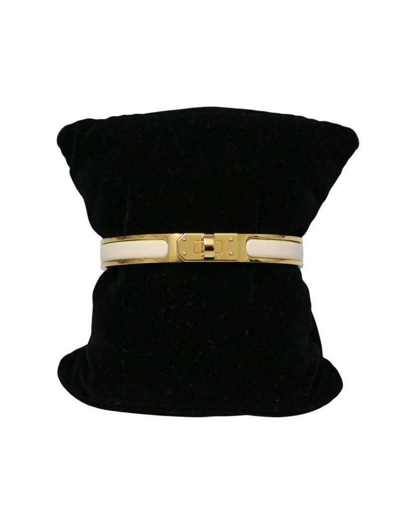 Mini Click Kelly HERMES émail blanc