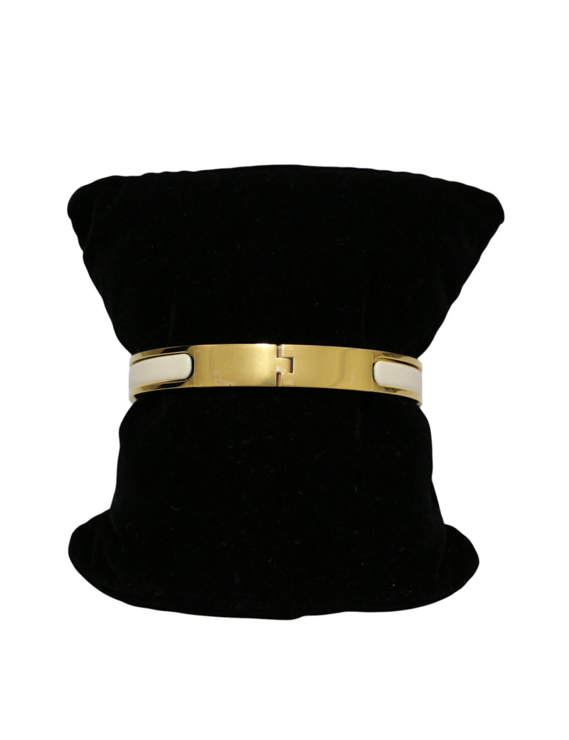 Mini Clic Kelly HERMES émail blanc