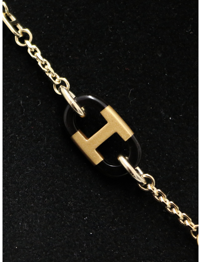 Collier HERMES sur Mer plaqué corne de buffle