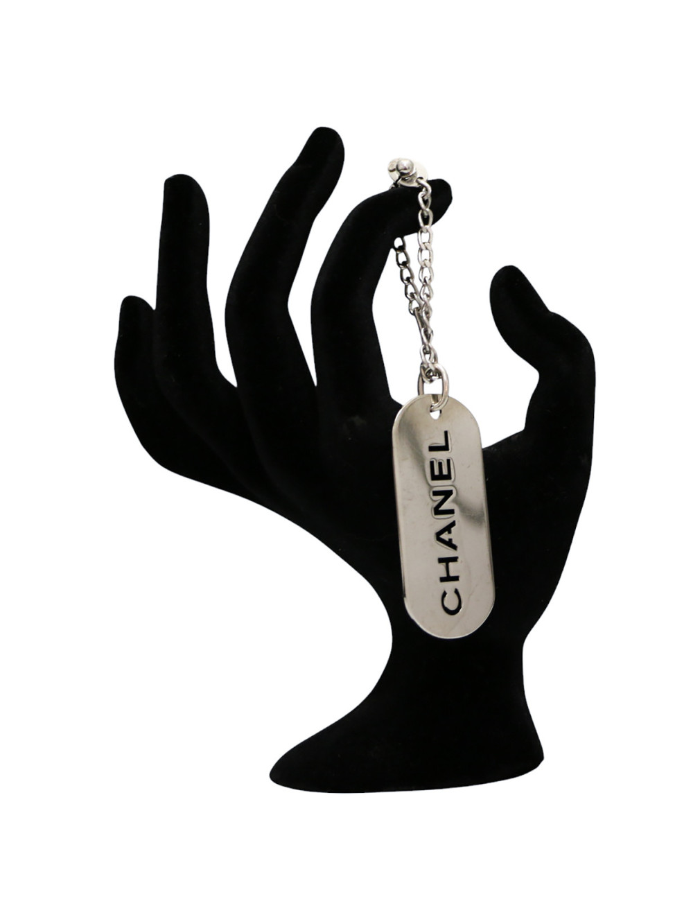 Charms CHANEL métal argenté