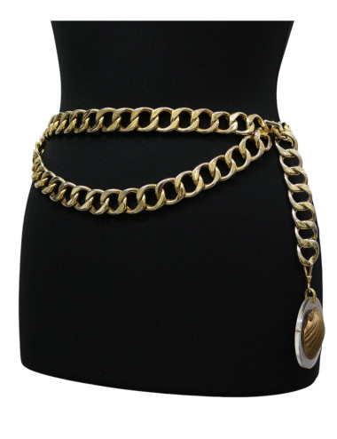 Ceinture CHANEL maille dorée Vintage 2