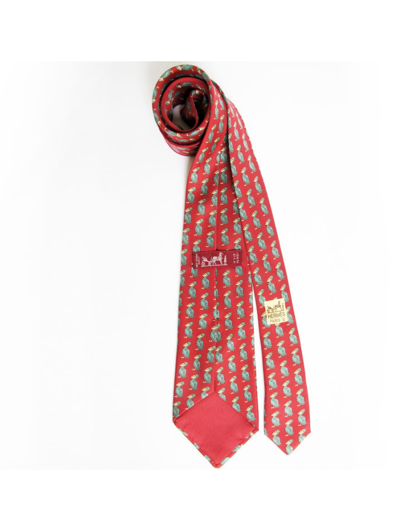 Tie red reasons HERMES pelicans