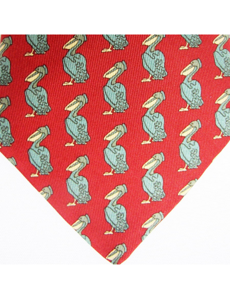Tie red reasons HERMES pelicans