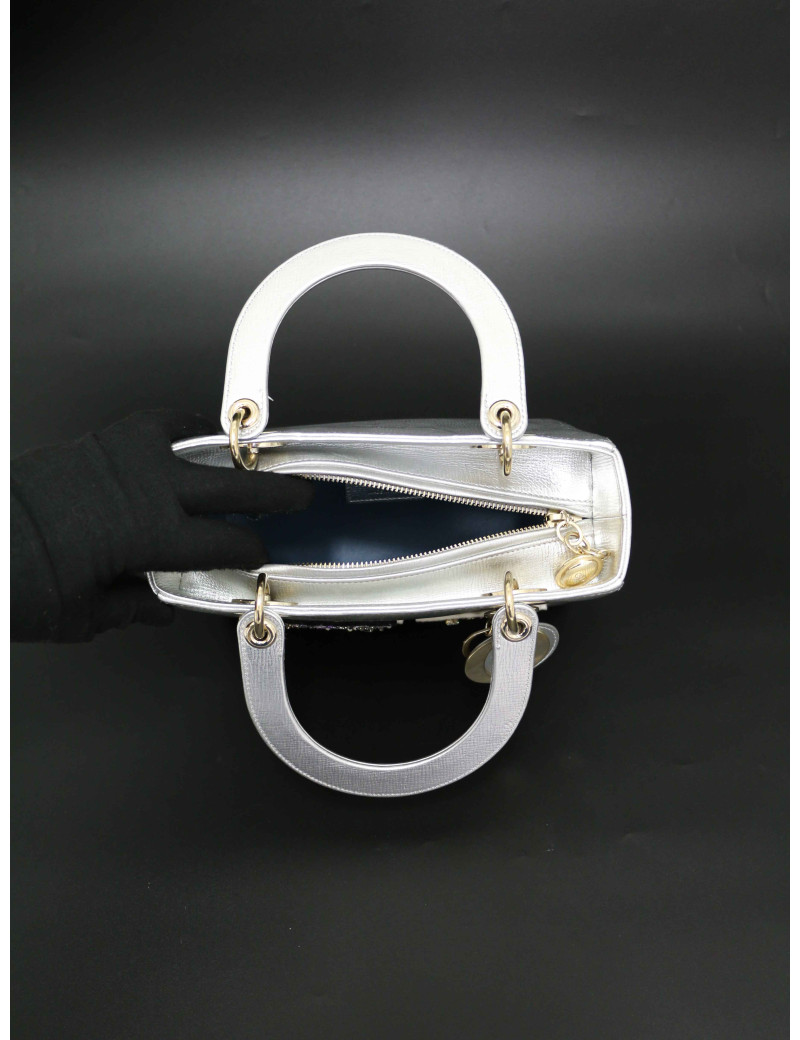 Lady DIOR argent patchwork