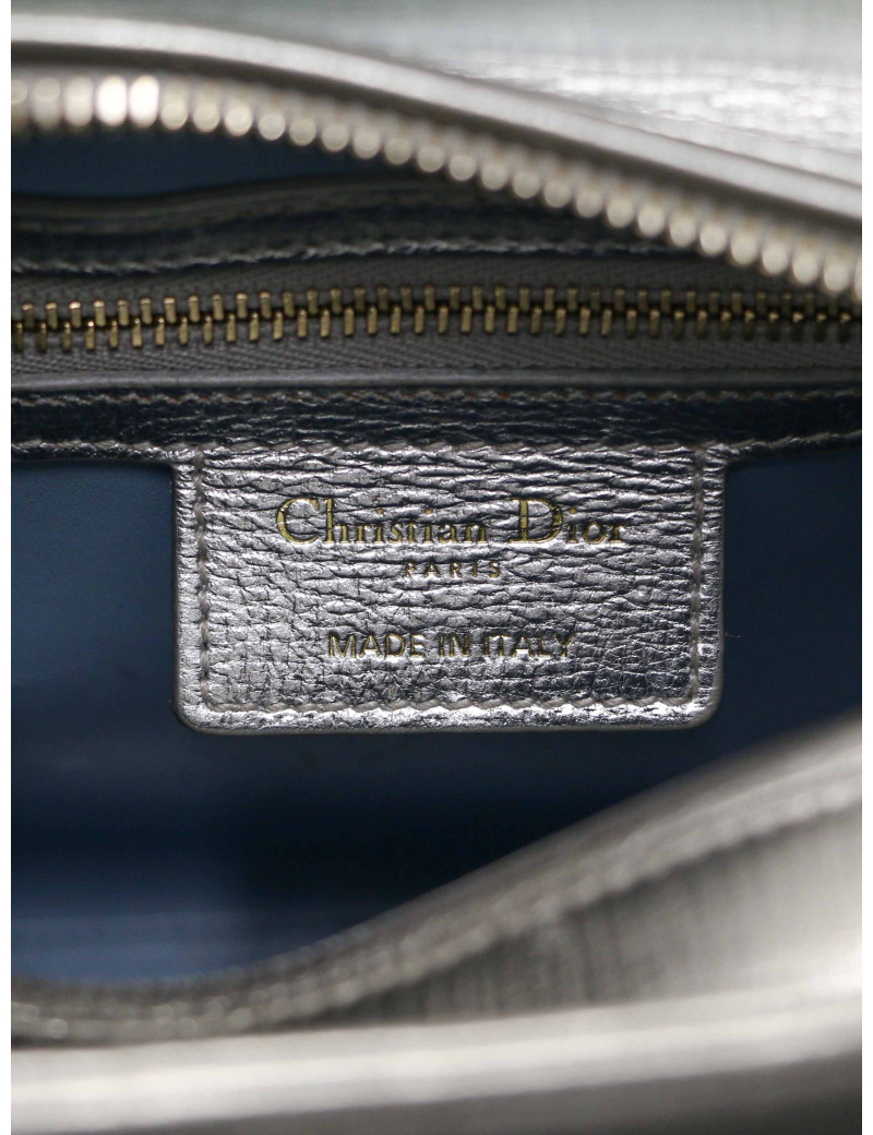 Lady DIOR argent patchwork