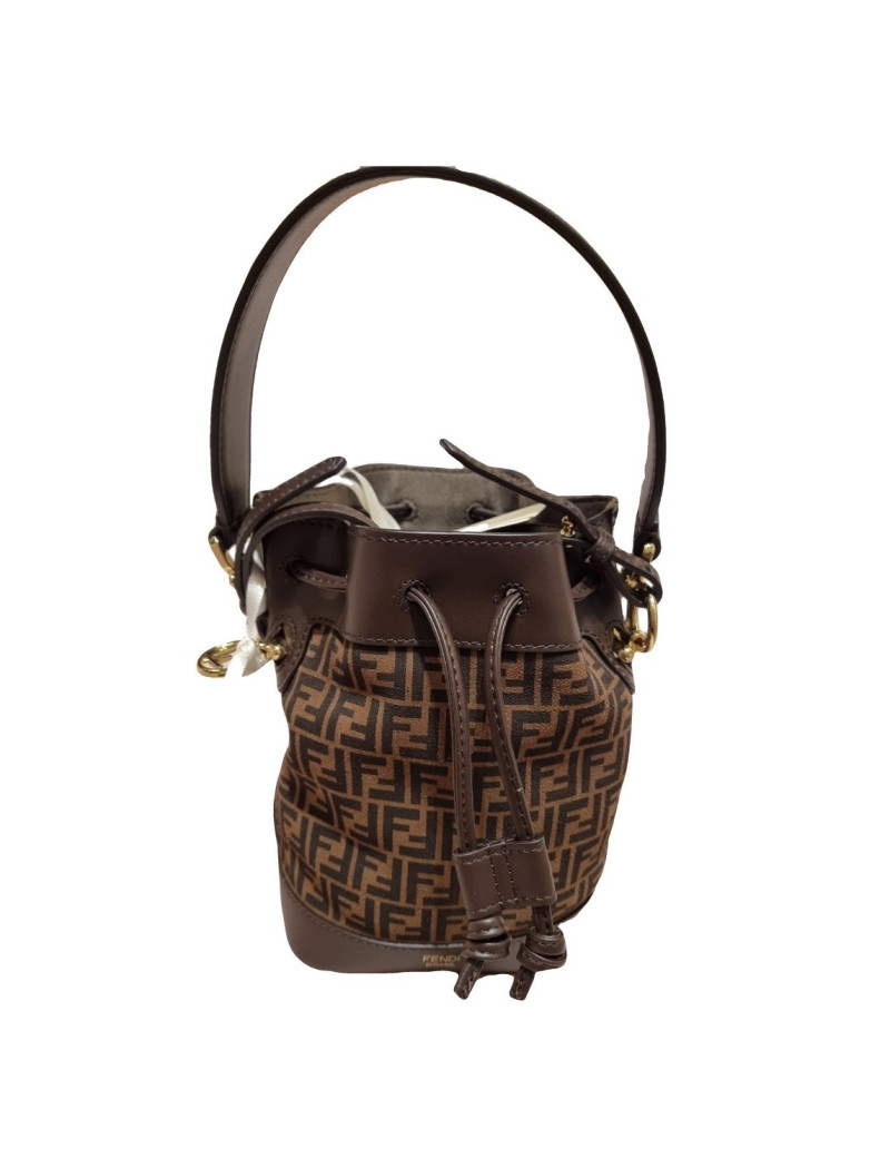 Sac seau FENDI Mon Trésor toile Monogramme