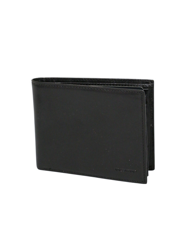 Porte cartes VALENTINO multi fentes cuir d'agneau noir
