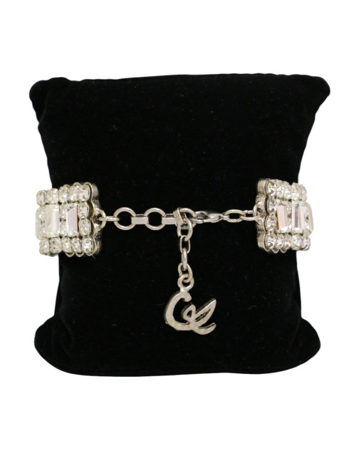 Bracelet CHRISTIAN LACROIX marguerites perles strass