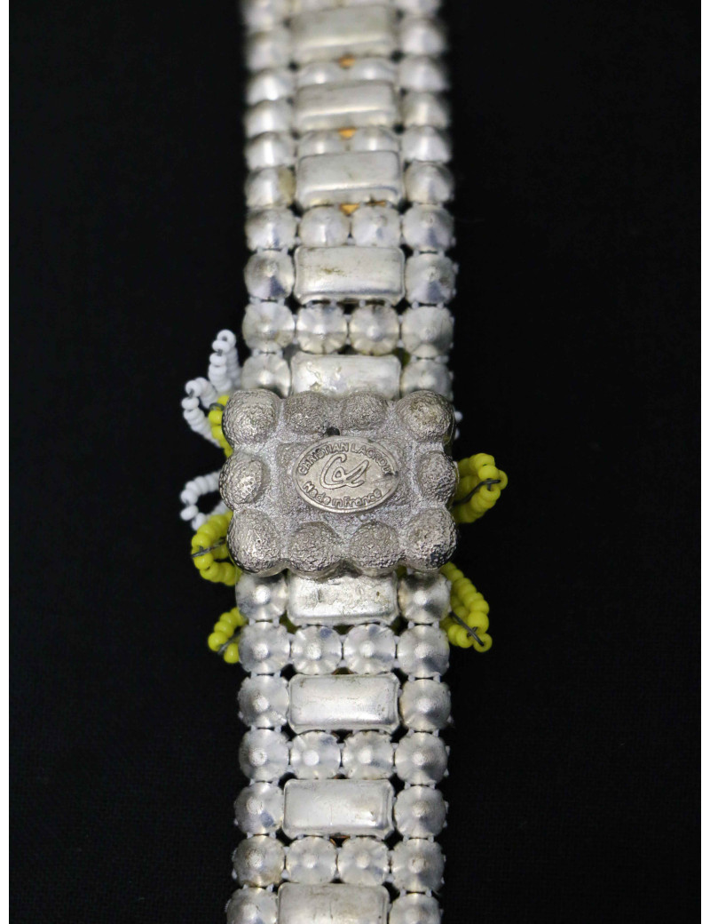 Bracelet CHRISTIAN LACROIX marguerites perles strass