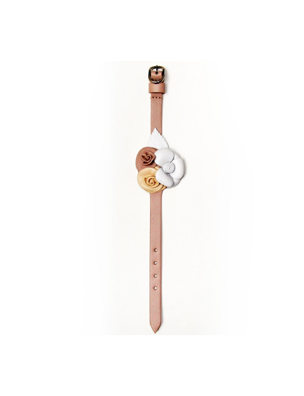 Bracelet fleurs en cuir VALENTINO