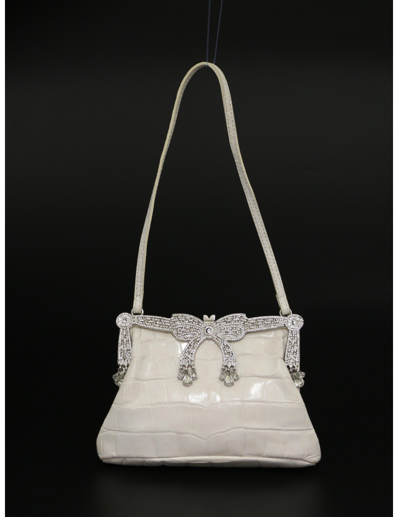 Mini sac Valentino Garavani alligator et strass certifié authentique