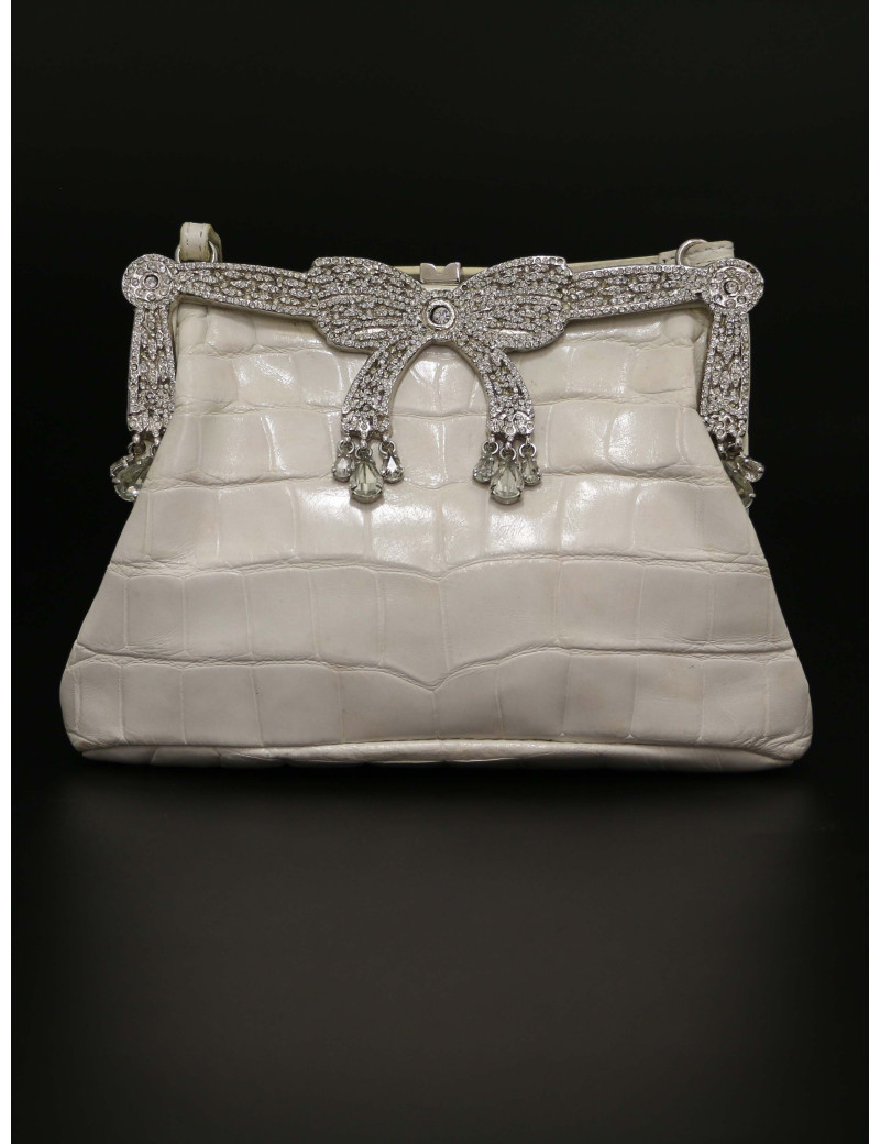 Mini sac Valentino Garavani alligator et strass certifié authentique