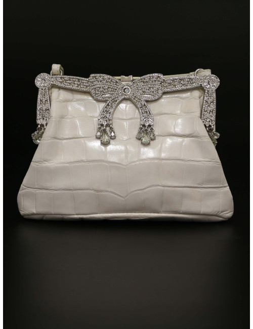 Mini sac Valentino Garavani alligator et strass certifié authentique