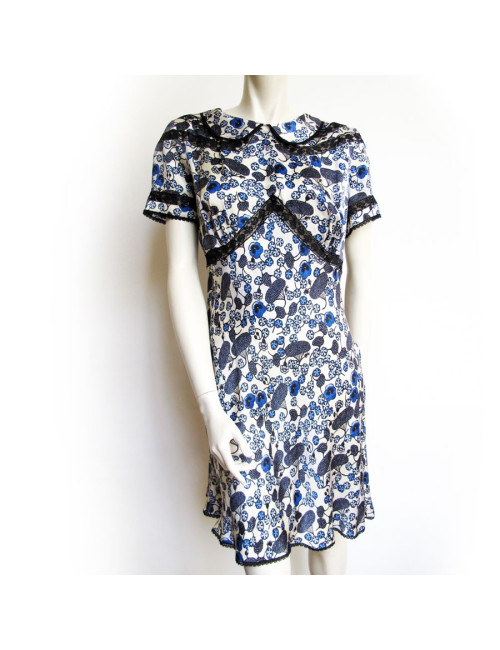 Robe ROCHAS T 46 en soie