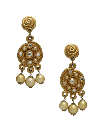 BO Couture pendantes JACKY de G résine dorée