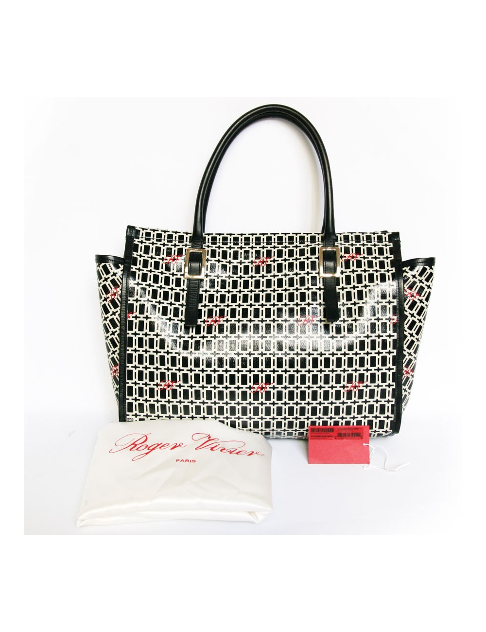 Sac  shopping ROGER VIVIER toile enduite